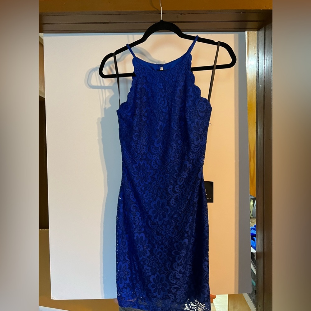Royal Blue Fitted Dress